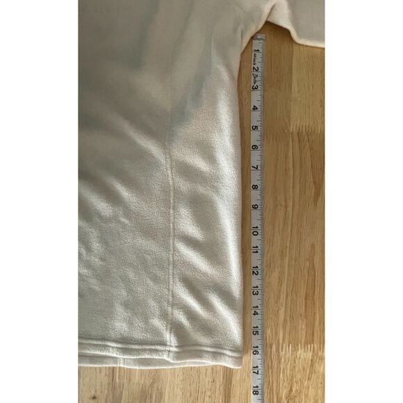 The North Face Women’s L-XL White Fleece Quarter Zip Pullover Pink Ribbon - Picture 10 of 15